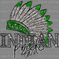 Indian Pride Mascot Ready to Press Transfer DTF Transfer Sublimation Transfer