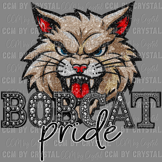 Bobcat Pride Mascot PNG Digital File ONLY