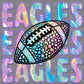 Eagles Football Iridescent Holo Mascot Ready to Press Transfer DTF Transfer Sublimation Transfer