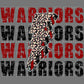 Warriors Mascot Ready to Press Transfer DTF Transfer Sublimation Transfer