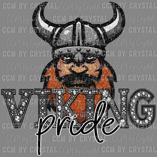 Viking Pride Mascot Ready to Press Transfer DTF Transfer Sublimation Transfer
