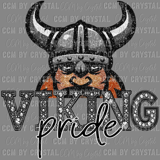 Viking Pride Mascot Ready to Press Transfer DTF Transfer Sublimation Transfer