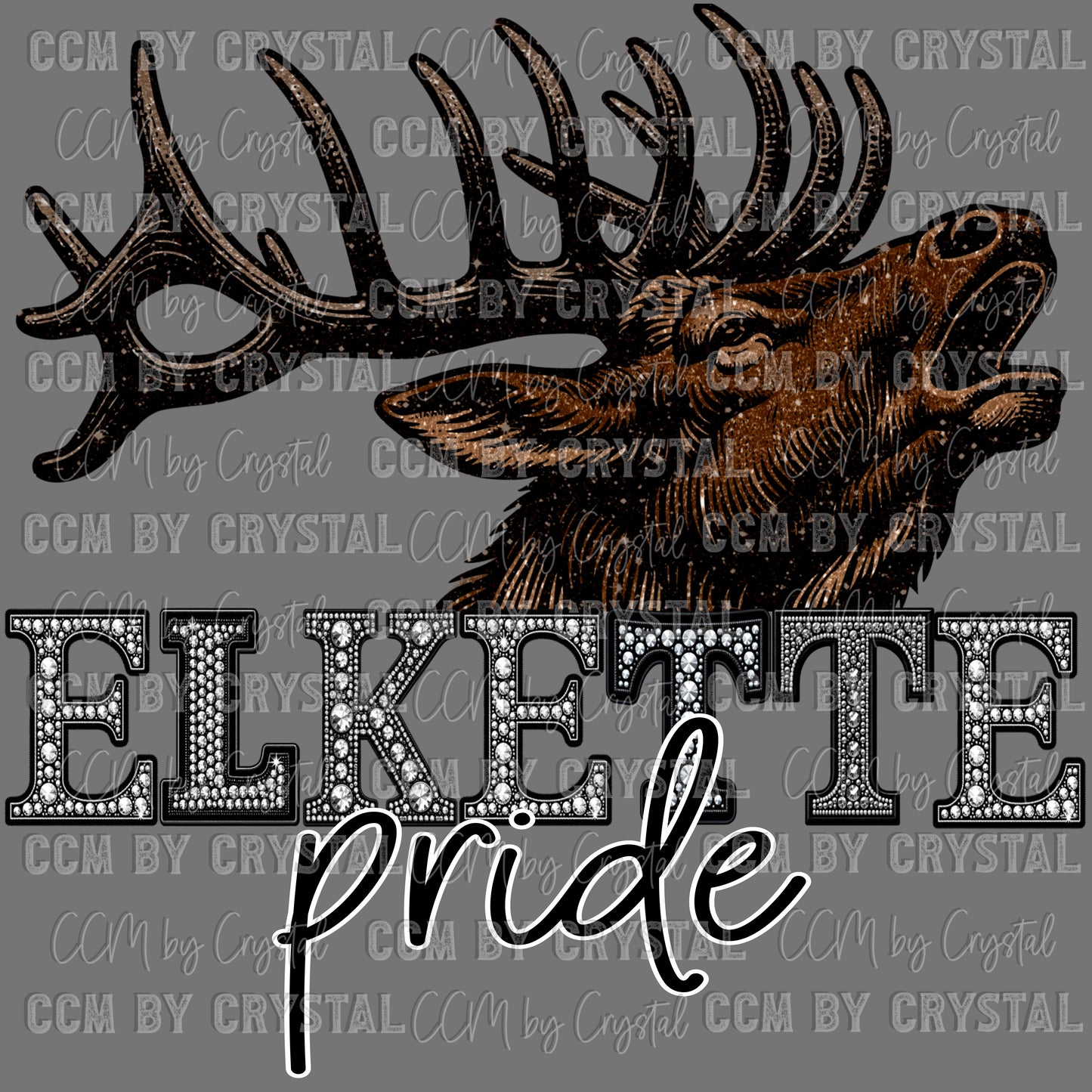 Elkette Pride Mascot PNG Digital File ONLY