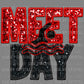 Meet Day Swimmer Swimming Faux Sequins Faux Embroidery Mascot PNG Digital File ONLY