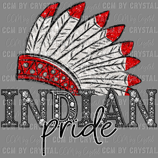 Indian Pride Red PNG Digital File ONLY