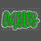 Eagles Green Doodle Mascot Ready to Press Transfer DTF Transfer Sublimation Transfer