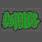 Eagles Green Doodle Mascot Ready to Press Transfer DTF Transfer Sublimation Transfer