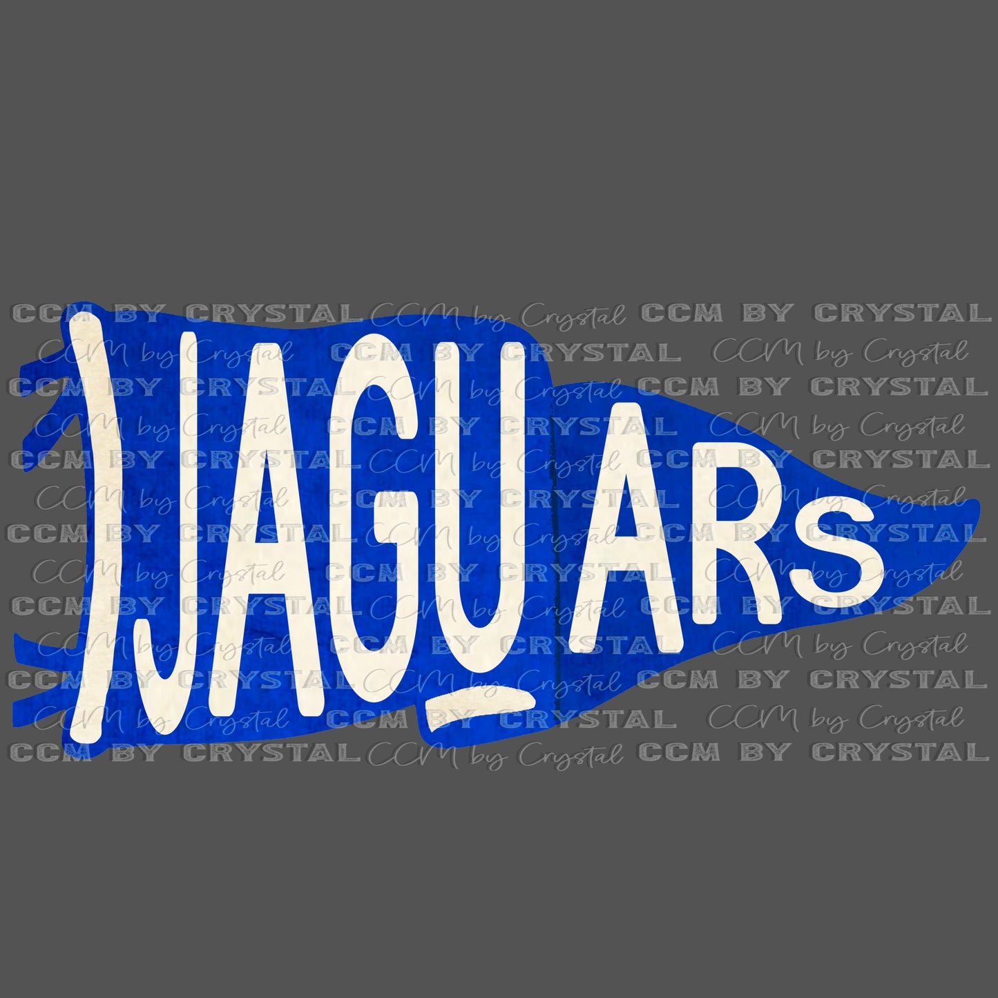 Jaguars Pennant Mascot Ready to Press Transfer DTF Transfer Sublimation Transfer