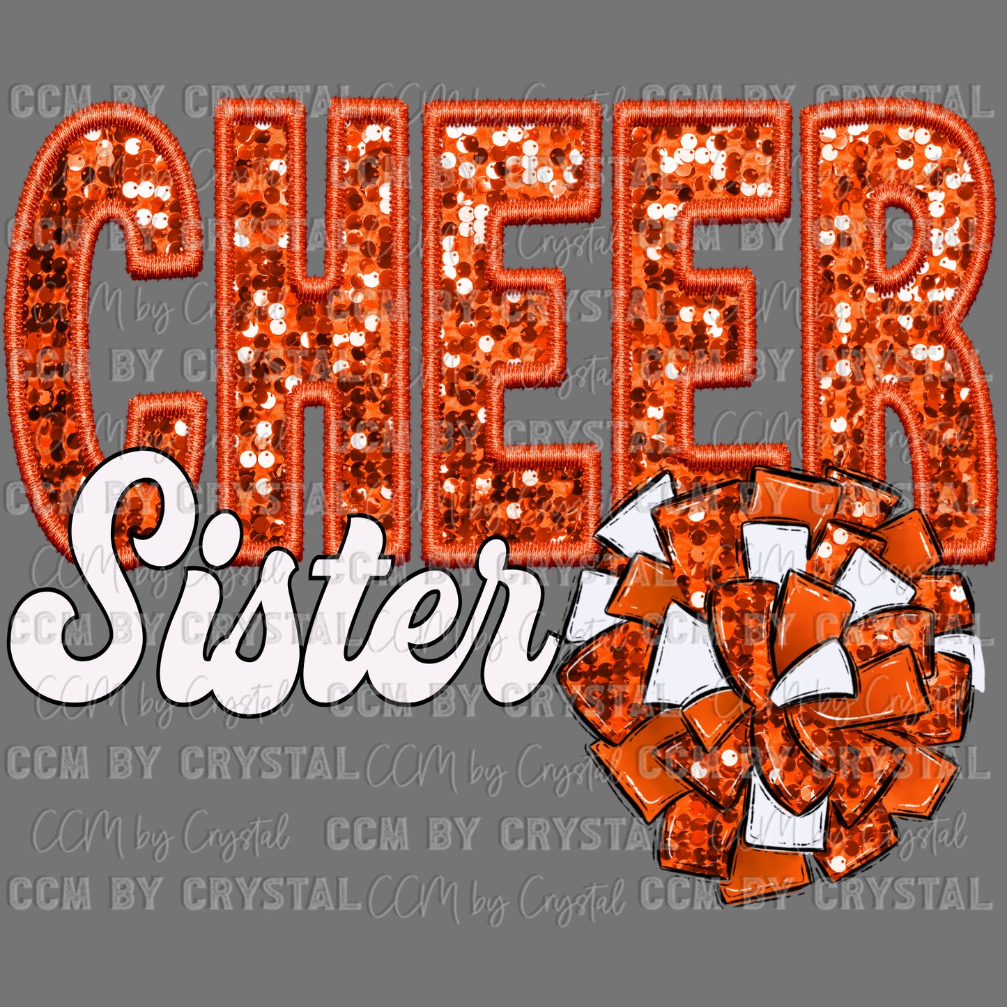 Cheer Sister Ready to Press Transfer DTF Transfer Sublimation Transfer