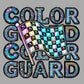 Color Guard Faux Rhinestone Effect PNG Digital File ONLY