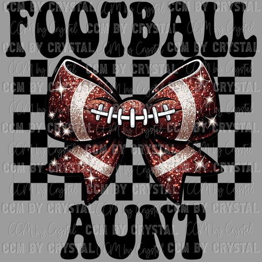 Football Aunt Ready to Press Transfer DTF Transfer Sublimation Transfer