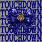 Touchdown Tiger Bow Coquette Bow Ready to Press Transfer DTF Transfer Sublimation Transfer