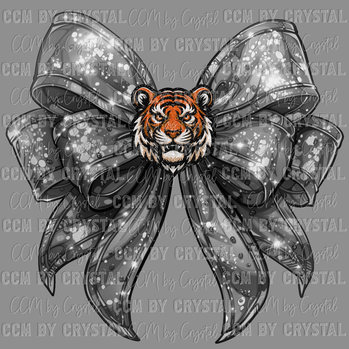 Tiger Bow Coquette Bow Ready to Press Transfer DTF Transfer Sublimation Transfer
