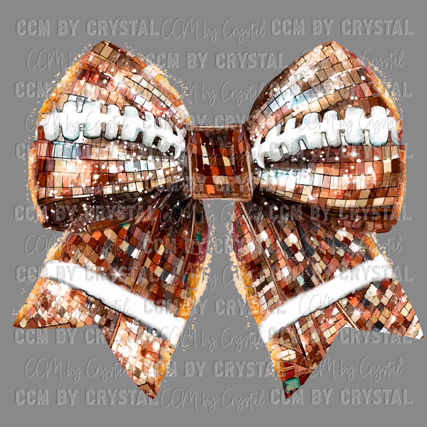 Football BowCoquette Bow Ready to Press Transfer DTF Transfer Sublimation Transfer