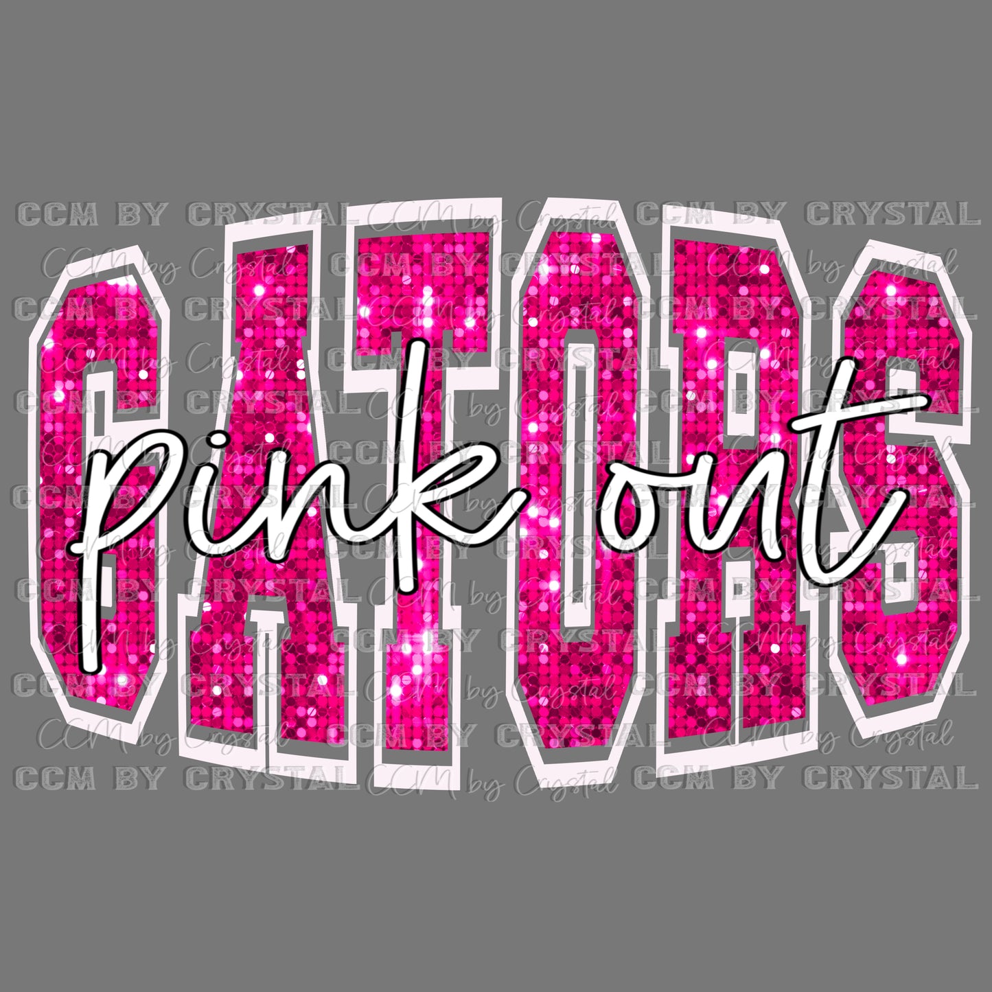 Gators Pink Out Ready to Press Transfer DTF Transfer Sublimation Transfer