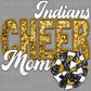 Indians Cheer Mom Faux Sequins Faux Embroidery PNG Digital File ONLY