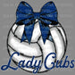 Lady Cubs Volleyball Bow Coquette Bow PNG Digital File ONLY