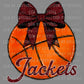 Jackets Basketball Bow Coquette Ready to Press Transfer DTF Transfer Sublimation Transfer
