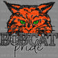 Refugio Bobcat Pride Mascot Faux Rhinestone Effect Ready to Press Transfer DTF Transfer Sublimation Transfer