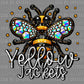 Yellow Jackets Mascot Ready to Press Transfer DTF Transfer Sublimation Transfer