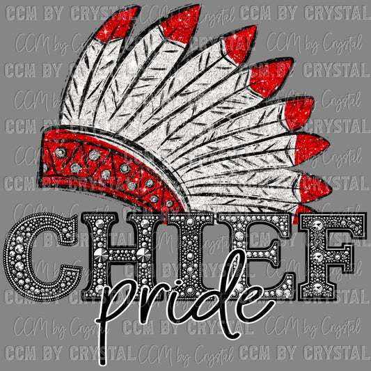 Chief Pride Mascot Ready to Press Transfer DTF Transfer Sublimation Transfer