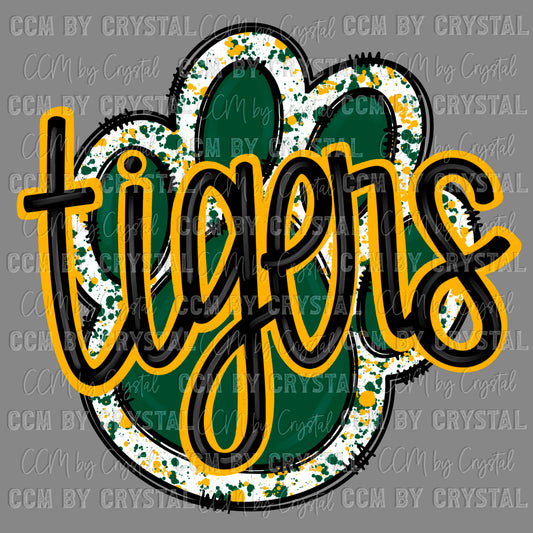 Tigers Paw Ready to Press Transfer DTF Transfer Sublimation Transfer