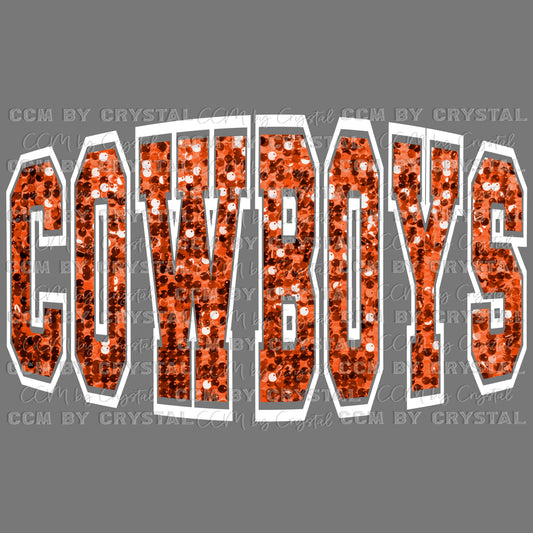 Cowboys Mascot Ready to Press Transfer DTF Transfer