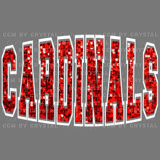 Cardinals Mascot Ready to Press Transfer DTF Transfer