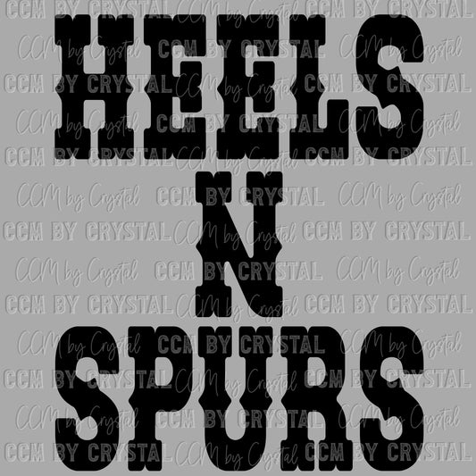 Heels N Spurs Ready to Press Transfer DTF Transfer Sublimation Transfer