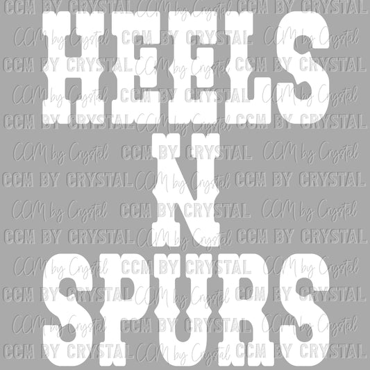 Heels N Spurs Ready to Press Transfer DTF Transfer Sublimation Transfer