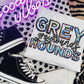 Greyhounds Mascot Iridescent Effect Ready to Press Transfer DTF Transfer Sublimation Transfer