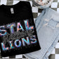 Stallions Mascot Iridescent Effect Ready to Press Transfer DTF Transfer Sublimation Transfer