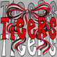 Tigers Bow Mascot Ready to Press Transfer DTF Transfer Sublimation Transfer