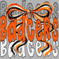 Badgers Bow Mascot Ready to Press Transfer DTF Transfer Sublimation Transfer