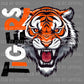 Tigers Mascot Ready to Press Transfer DTF Transfer