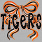 Tigers Bow Mascot Ready to Press Transfer DTF Transfer Sublimation Transfer