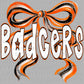Badgers Bow Mascot Ready to Press Transfer DTF Transfer Sublimation Transfer