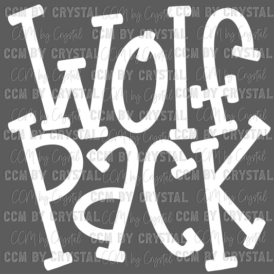 Wolfpack Mascot Ready to Press Transfer DTF Transfer