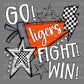 Go Fight Win Tigers Mascot Ready to Press Transfer DTF Transfer