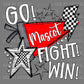 Personalized Go Fight Win Mascot Ready to Press Transfer DTF Transfer