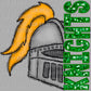 Knights Mascot Faux Embroidery Faux Sequins Ready to Press Transfer DTF Transfer Sublimation Transfer