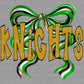 Knights Mascot Long Bow Ready to Press Transfer DTF Transfer Sublimation Transfer
