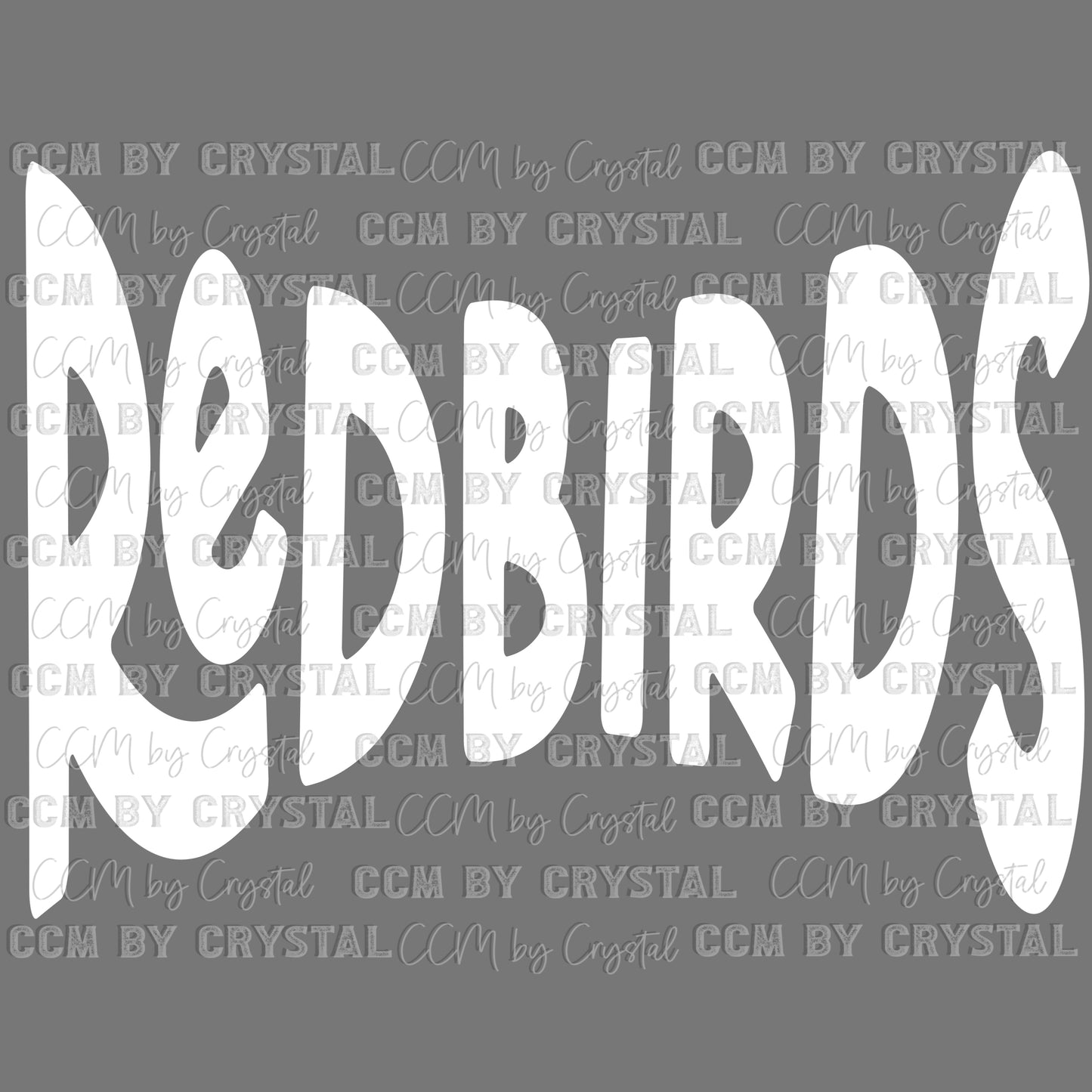 Redbirds Mascot Ready to Press Transfer DTF Transfer