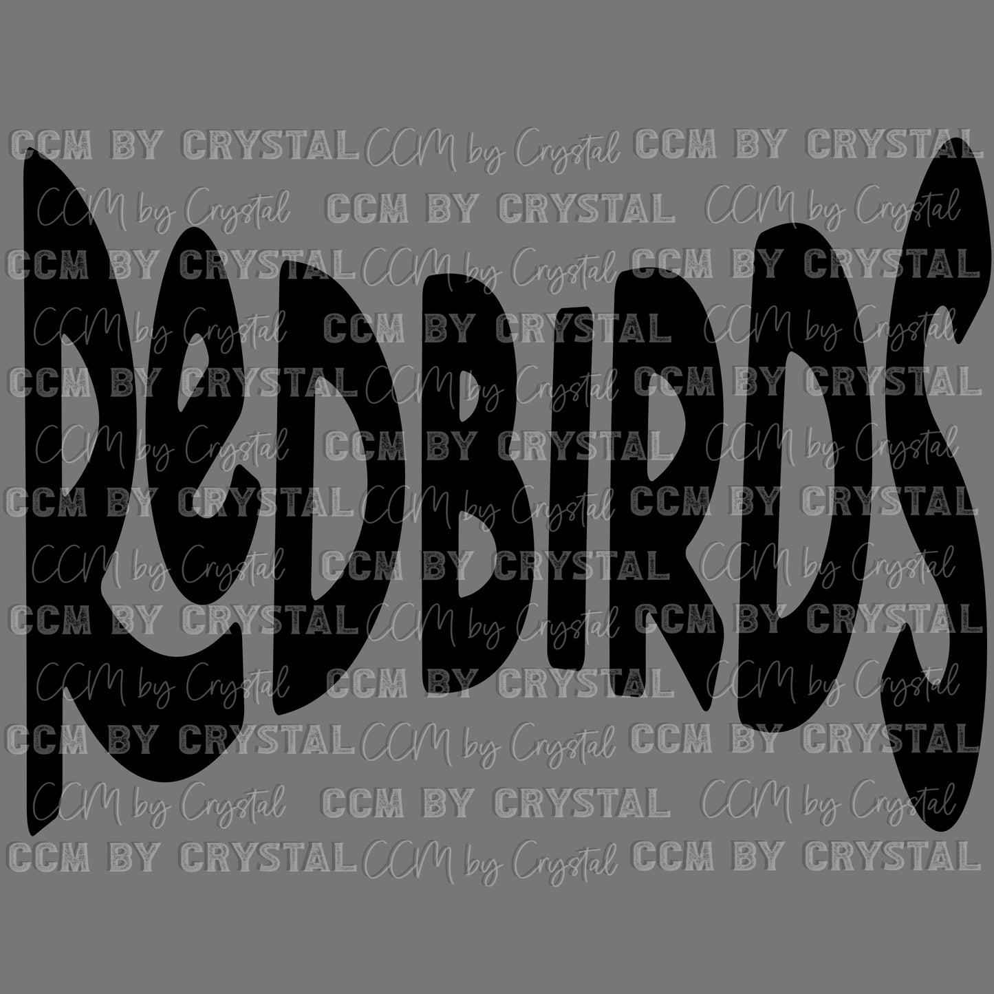 Redbirds Mascot Ready to Press Transfer DTF Transfer Sublimation Transfer