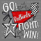 Go Fight Win Redbirds Mascot Ready to Press Transfer DTF Transfer