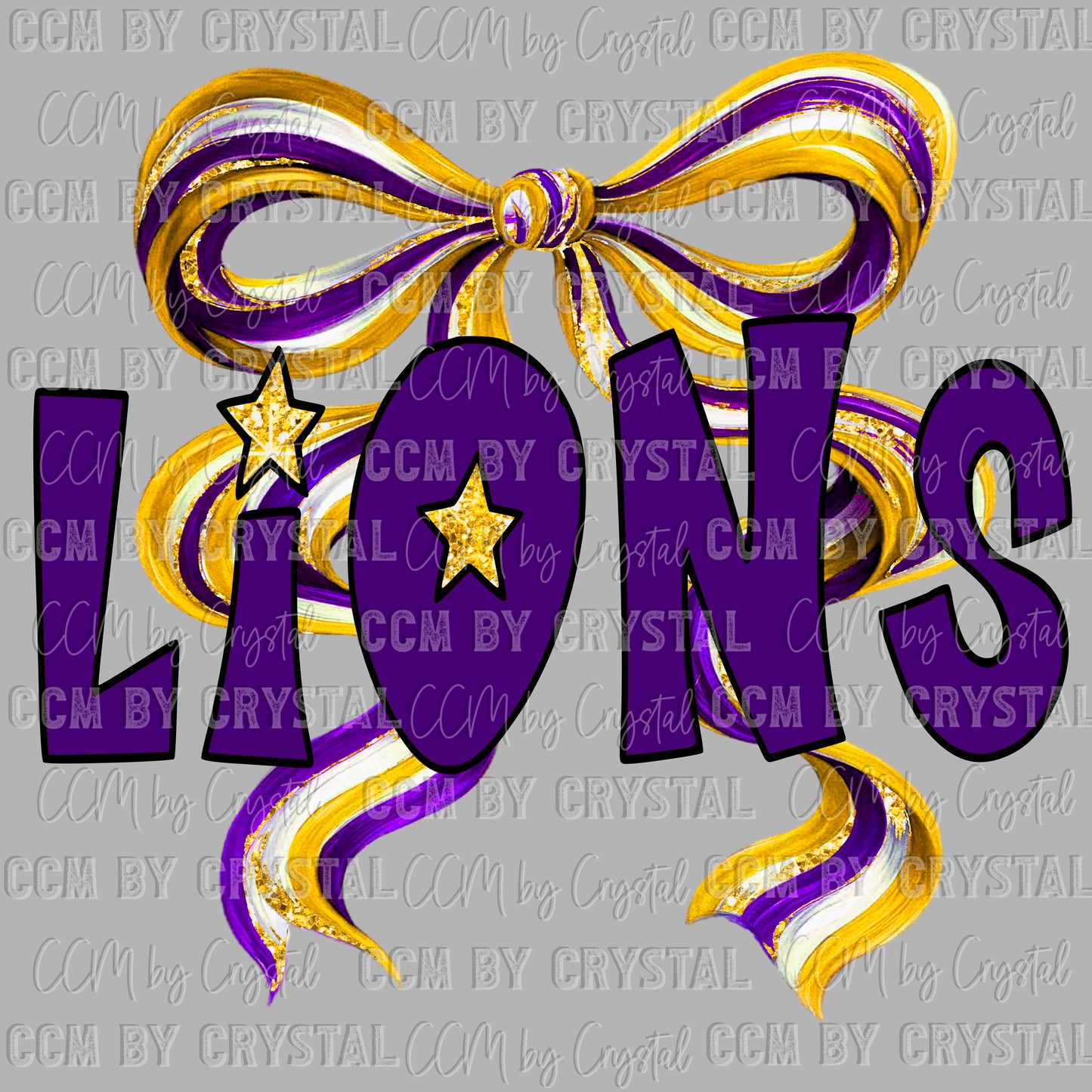 Lions Mascot Ready to Press Transfer DTF Transfer Sublimation Transfer