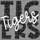 Tigers Mascot Ready to Press Transfer DTF Transfer Sublimation Transfer