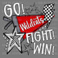 Go Fight Win Wildcats Mascot Ready to Press Transfer DTF Transfer
