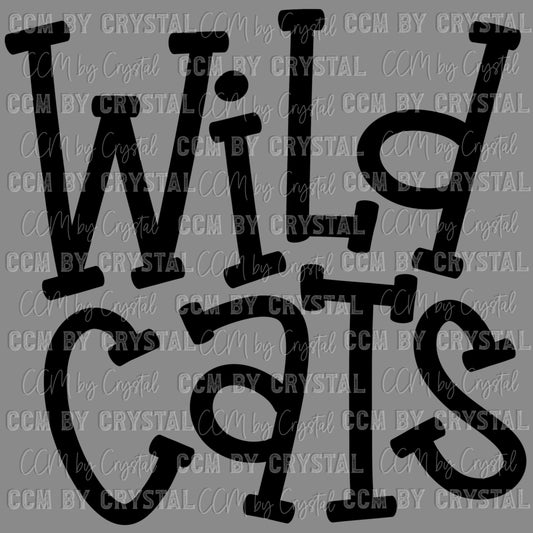 Wildcats Mascot Ready to Press Transfer DTF Transfer Sublimation Transfer