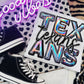 Texans Mascot Iridescent Effect Ready to Press Transfer DTF Transfer Sublimation Transfer